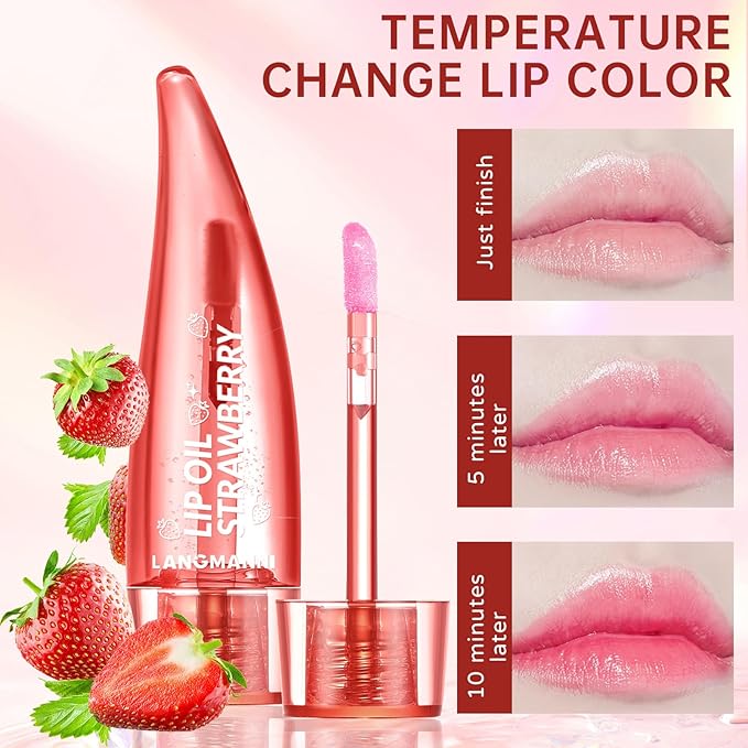 Gloss de buze cu Aloe Vera, cu schimbare magica de culoare – hidrateaza intens, echilibreaza pH-ul buzelor, ofera o nuanta naturala si stralucitoare, este long-lasting si mentine buzele catifelate intreaga zi