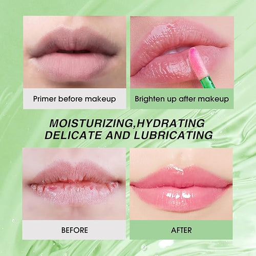 Gloss de buze cu Aloe Vera, cu schimbare magica de culoare – hidrateaza intens, echilibreaza pH-ul buzelor, ofera o nuanta naturala si stralucitoare, este long-lasting si mentine buzele catifelate intreaga zi