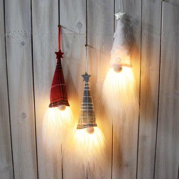 Figurine Gnom Boheng 2025 de Craciun- Traditional Tricotate de mana cu Iluminare